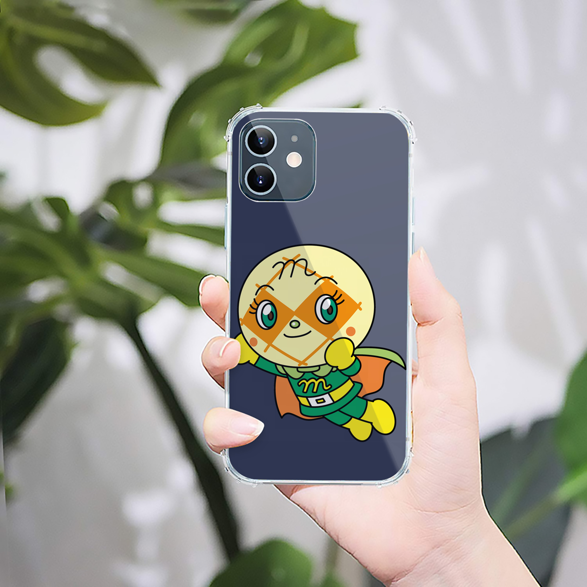 （画像用） アンパンマン Anpanman 【iPhone 12シリーズ対応】透明スマホケース（クリアソフトケース）